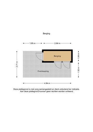 Floorplan - Kerkstraat 23, 8315 AD Luttelgeest